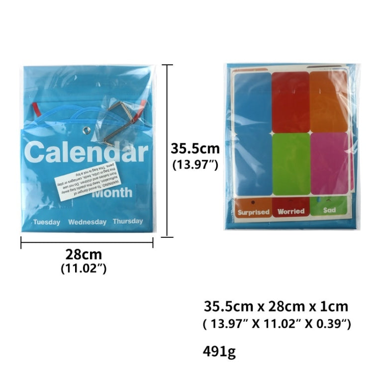 Classroom Decoration Cat Head Calendar Hanging Bag, Cat Head Calendar