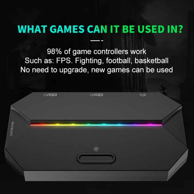 ZIYOU LANG G6L Gamepad To Keyboard Mouse Converter For Nintendo Switch / Xbox / PS4,Specification: