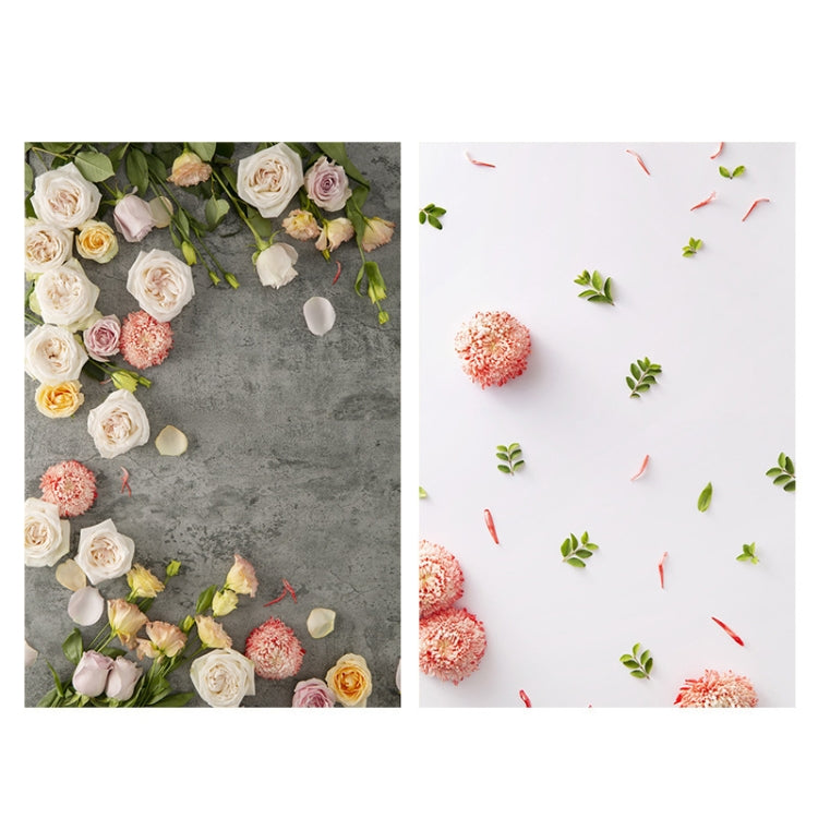 2 PCS 3D Stereoscopic Double-sided Photography Background Board, Flower Rhyme 1, Flower Rhyme 2, Flower Rhyme 3, Light Shadow Magic 1, Light Shadow Magic 2, Afternoon Tea, Quiet Life, Food, Clear Makeup Bath, Water Ripple, Casual Hand, Hand Drawn Red G...