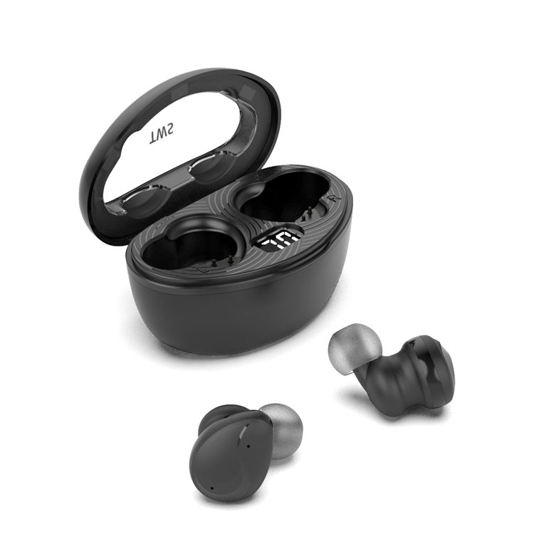 Mini Wireless With Charged Power Display ENC Bluetooth Headset, Blue, Black, Pink
