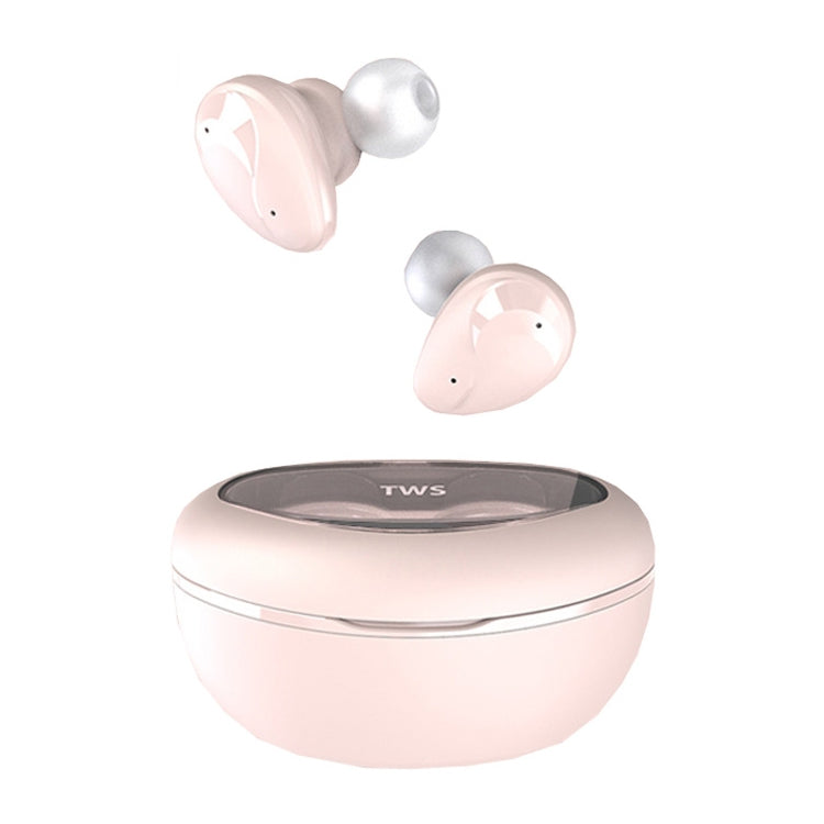 Mini Wireless With Charged Power Display ENC Bluetooth Headset, Blue, Black, Pink