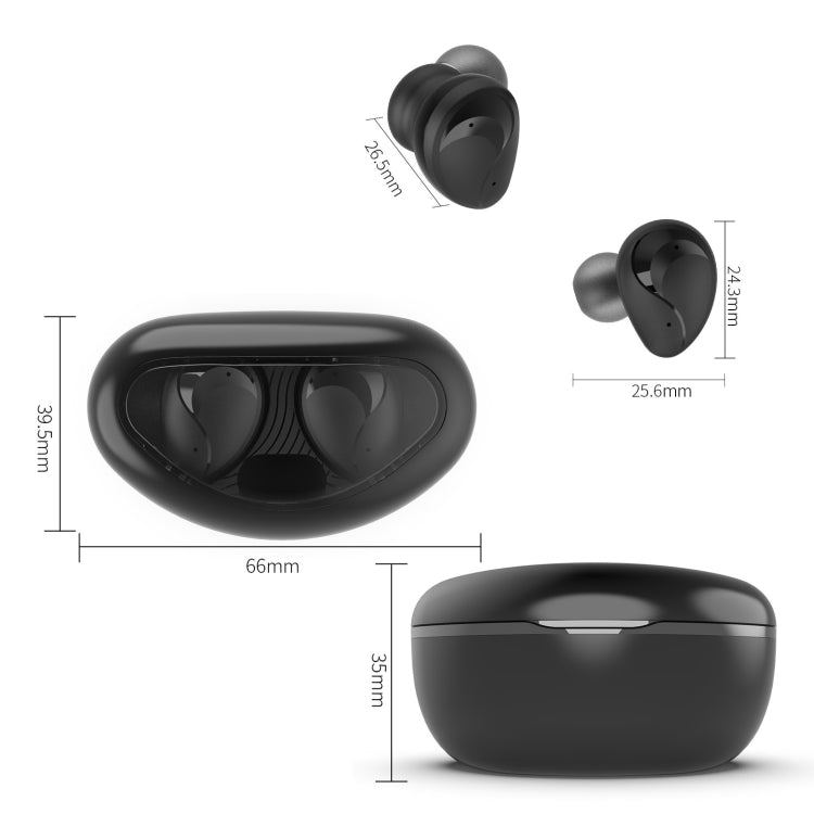 Mini Wireless With Charged Power Display ENC Bluetooth Headset, Blue, Black, Pink