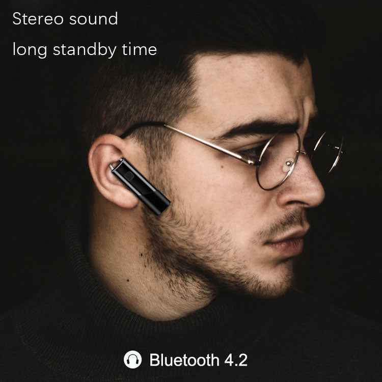 Single Ear 4.2 Bluetooth Headset Stereo HIFI Sports Wireless Bluetooth Headset