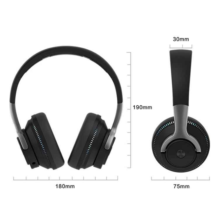 H2 Colorful Luminous Subwoofer Folding Retractable Card Wireless Bluetooth Headset