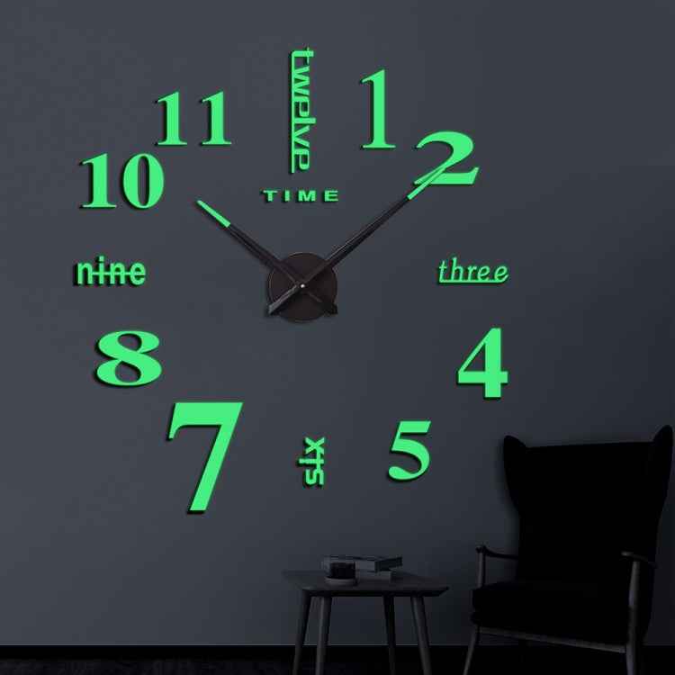 M002 Night Light DIY Digital Wall Clock Living Room Decoration Silent Clock