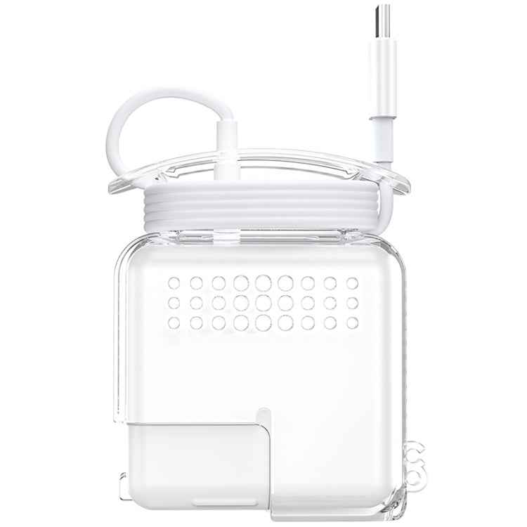 OATSBASF Transparent Silicone Power Protective Case For IPhone MacBook Pro Air, 20W