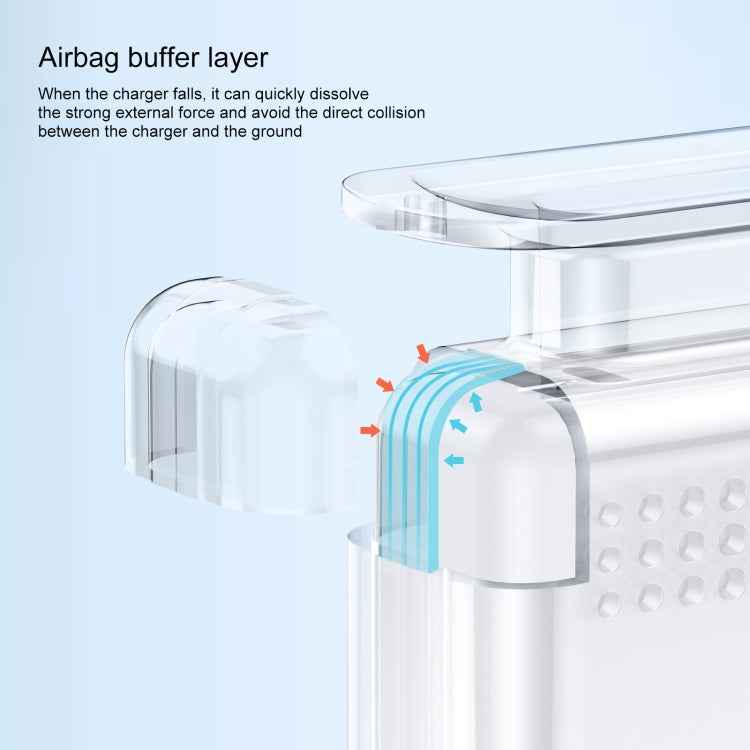 OATSBASF Transparent Silicone Power Protective Case For IPhone MacBook Pro Air, 20W