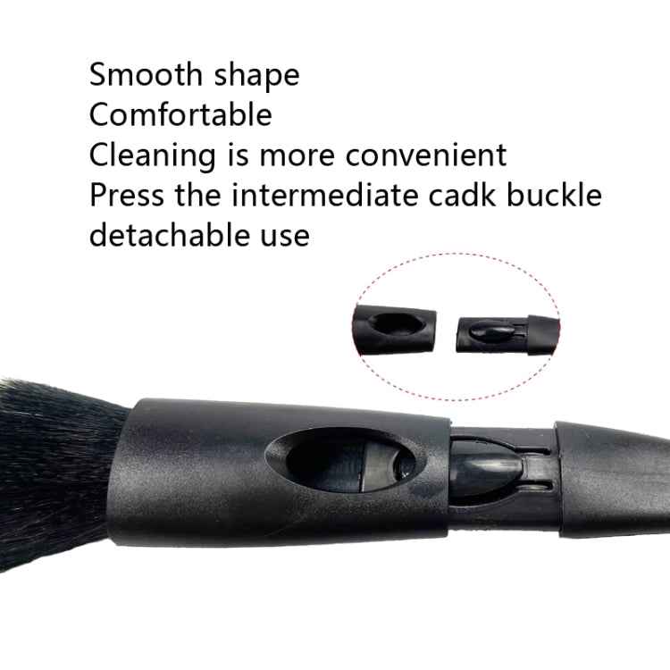 3 PCS / Set Car Detail Slit Brush Tire Cleaning Brush, 3 PCS / Set