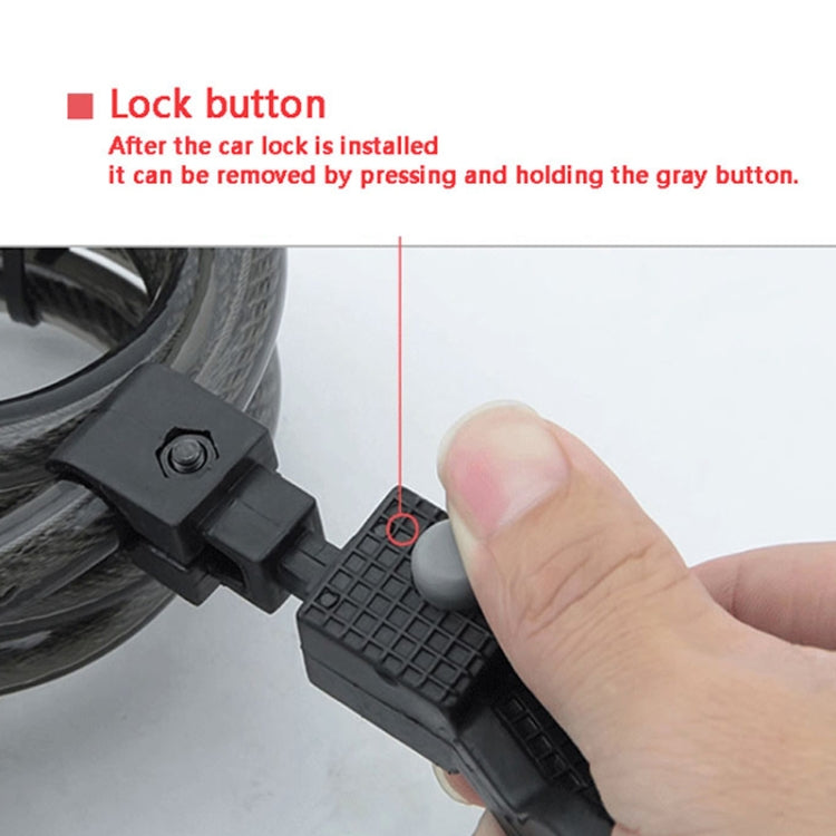 ULAC AL-3P Bicycle Alarm Cable Lock Mountain Bike Lock Cycling Supplies, ULAC AL-3P