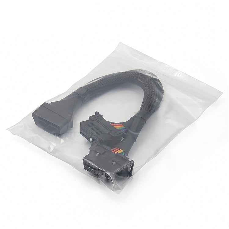 2 In 1 16PIN Car OBD Elbow Extension Cable Converted Cable