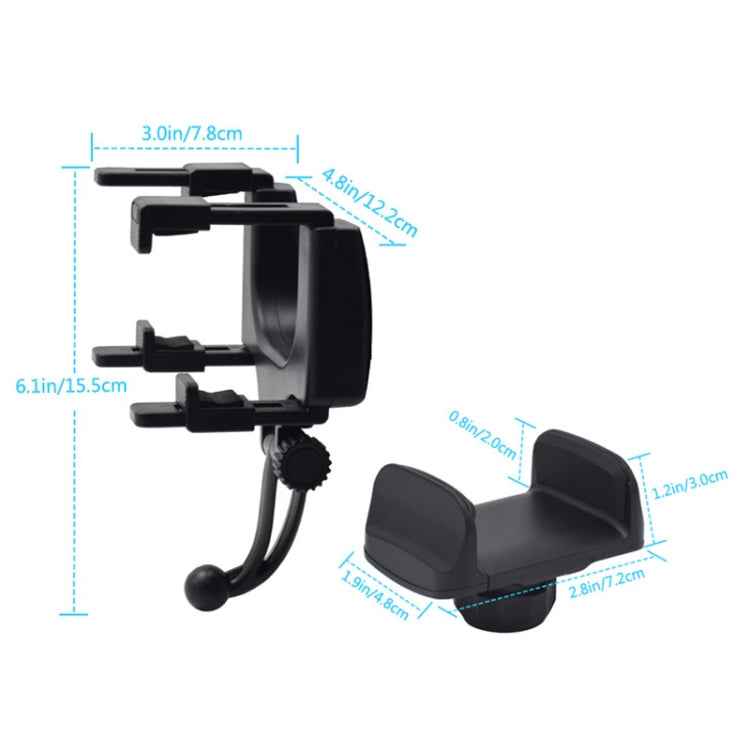 Car Rearview Mirror Universal Navigation Mobile Phone Bracket