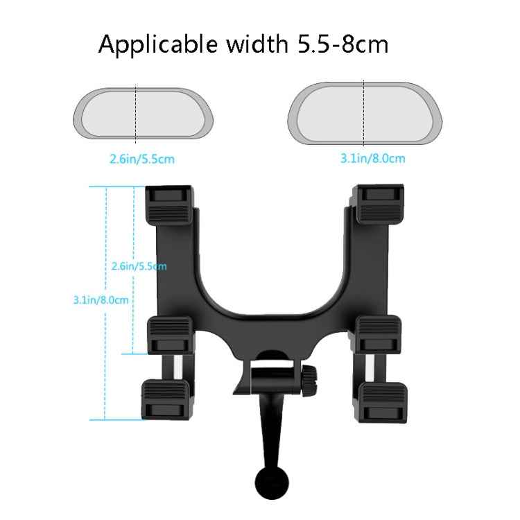 Car Rearview Mirror Universal Navigation Mobile Phone Bracket