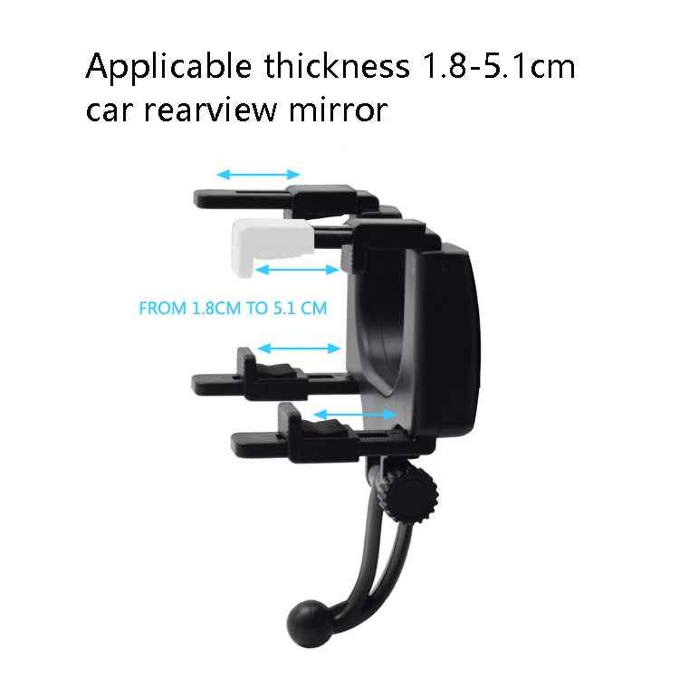 Car Rearview Mirror Universal Navigation Mobile Phone Bracket