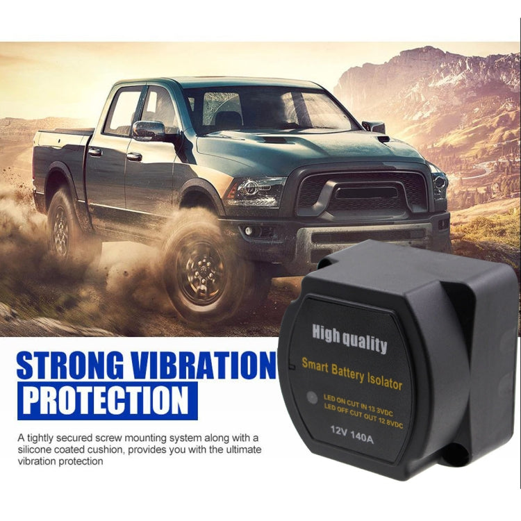 12V 140A Route Yacht Off-Road Car Beach Car Double Battery System Voltage Sensitive Relay, 12V 140A