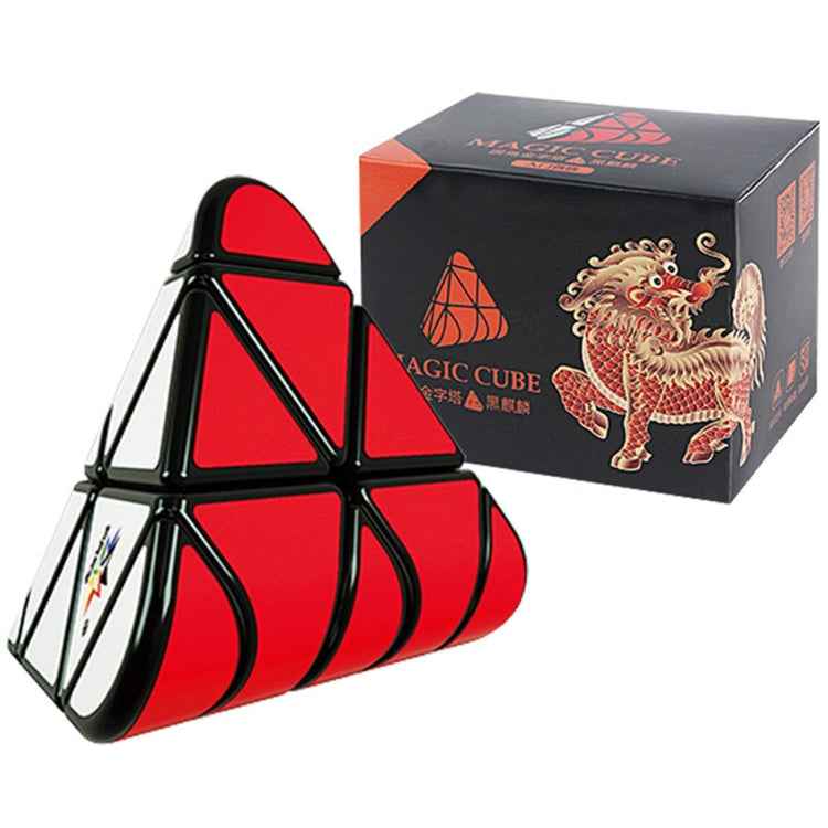 Carbon Fiber Membrane Third-order Magic Cube Children Educational Toys, YuXin Pyramid Cube