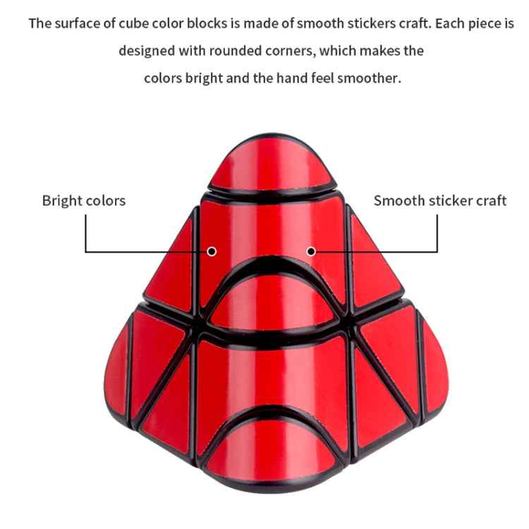 Carbon Fiber Membrane Third-order Magic Cube Children Educational Toys, YuXin Pyramid Cube