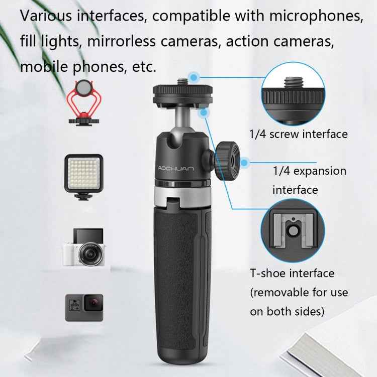 AOCHUAN MT-08 Telescopic Folding Mini Selfie Tripod