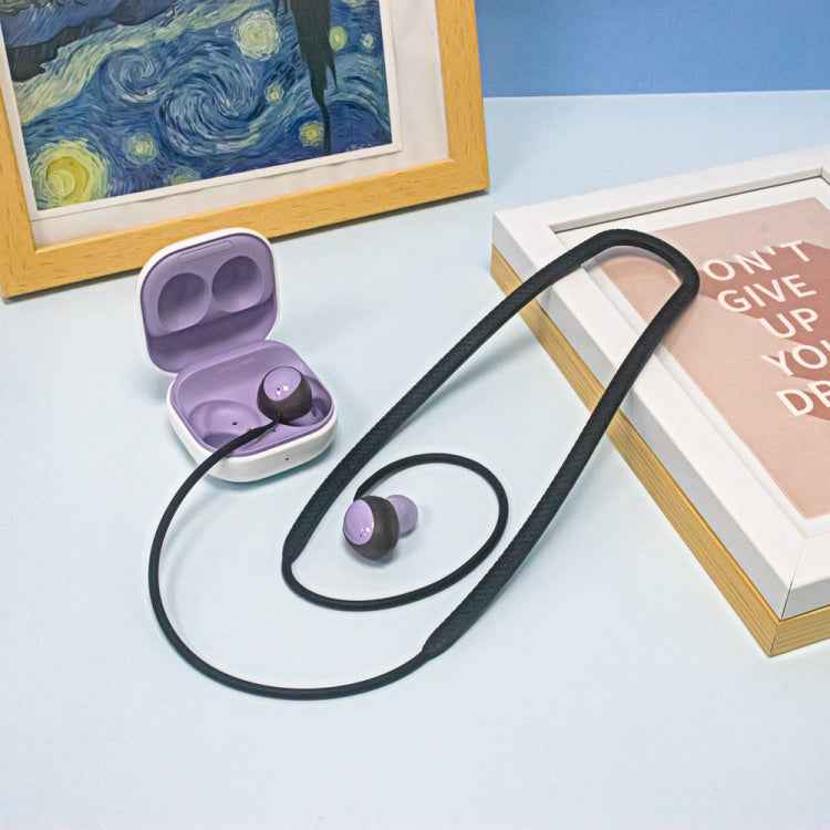 2 PCS Bluetooth Earphone Silicone Anti-Lost Cord For Samsung Glaxy Buds 2