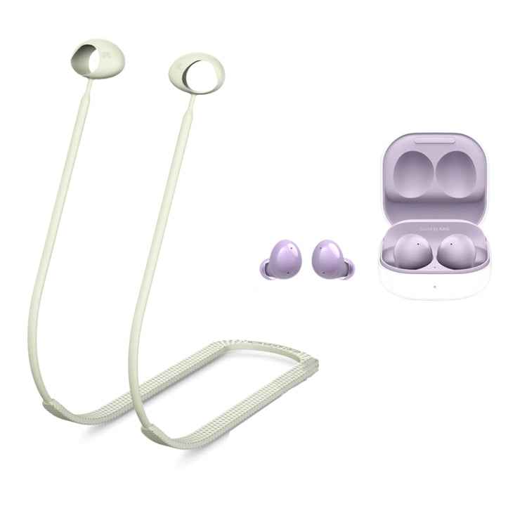 2 PCS Bluetooth Earphone Silicone Anti-Lost Cord For Samsung Glaxy Buds 2