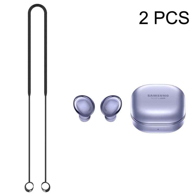 2 PCS Bluetooth Earphone Silicone Anti-Lost Cord For Samsung Glaxy Buds Pro