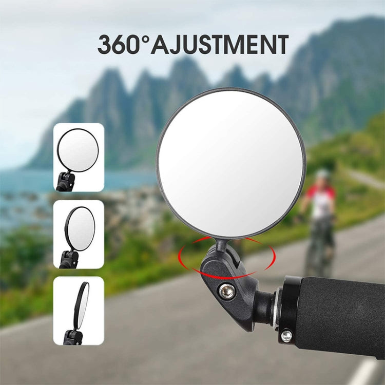 Bicycle Convex Rearview Mirror Large View 360 Degree Rotating Mirror, Convex Rearview Mirror
