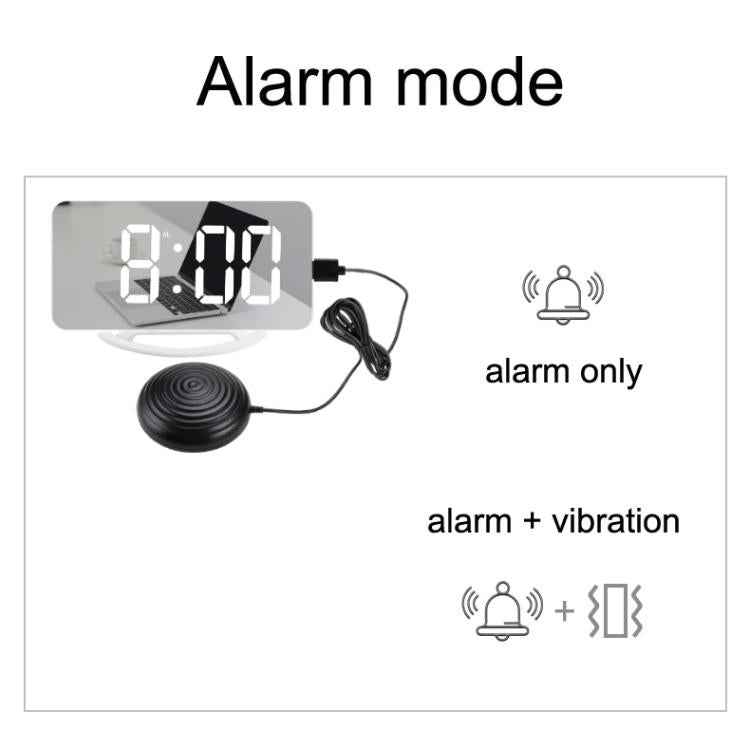 TS-8202 Multifunctional LED Vibration Mirroring USB Alarm Clock