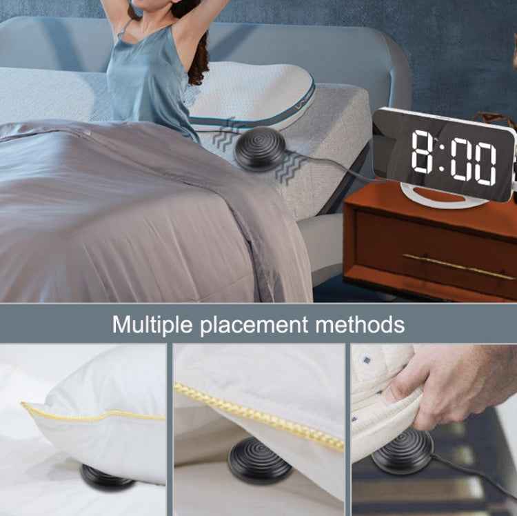 TS-8202 Multifunctional LED Vibration Mirroring USB Alarm Clock
