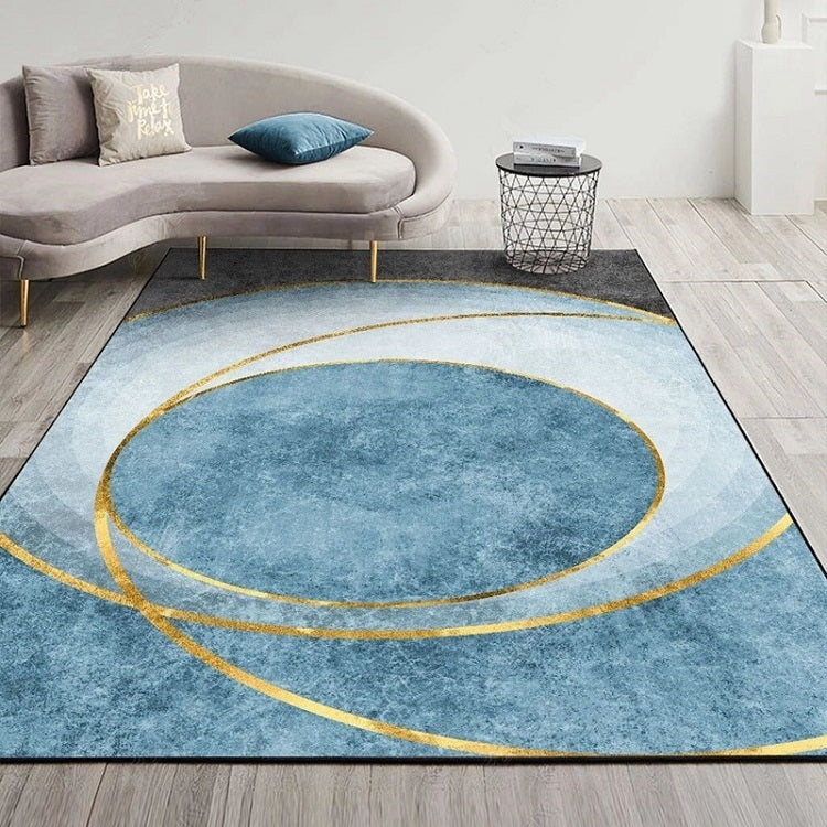 Modern Abstract Geometric Living Room Rug Coffee Table Cushion, 140x200cm