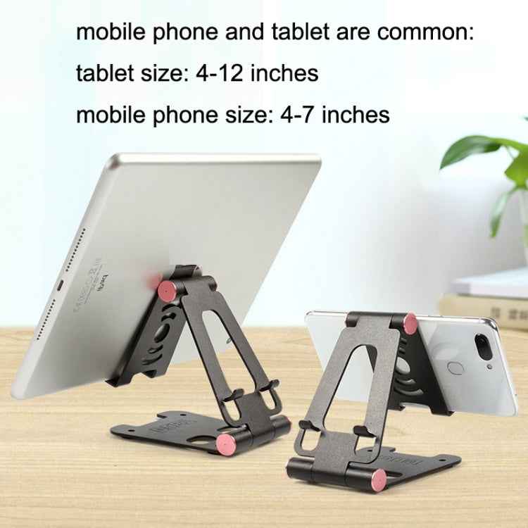 XY-02 Folding Live Aluminum Alloy Desktop Tablet Computer Mobile Phone Bracket