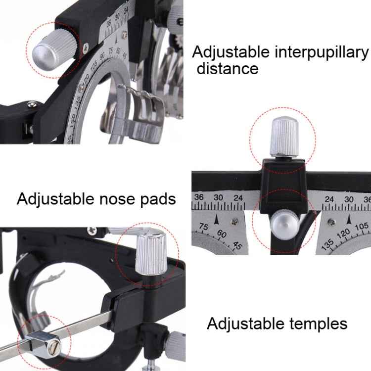 Metal Optical Glasses Test Frame Adjustable Interpupillary Distance Test Frame, Glasses Test Frame