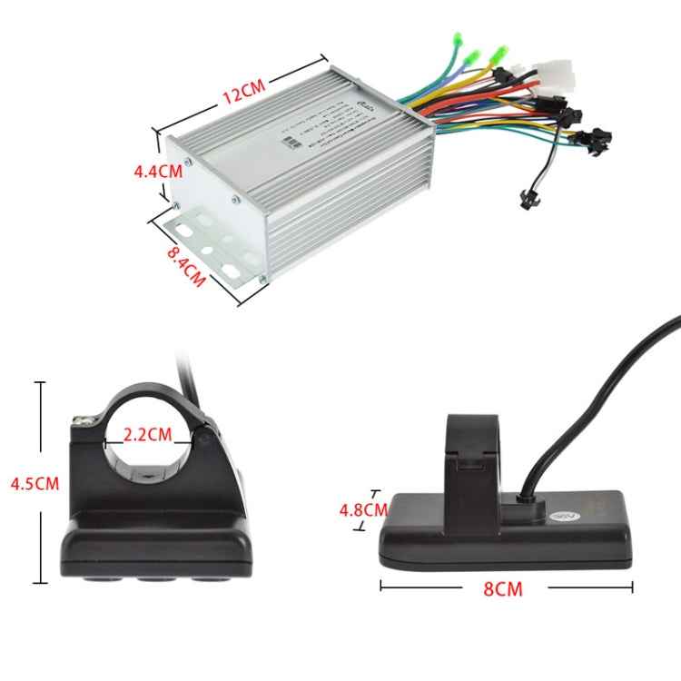 S866 36V-60V 450W-500W 9-tube Brushless Smart Electric Vehicle Controller LCD SpeedMeter Kit