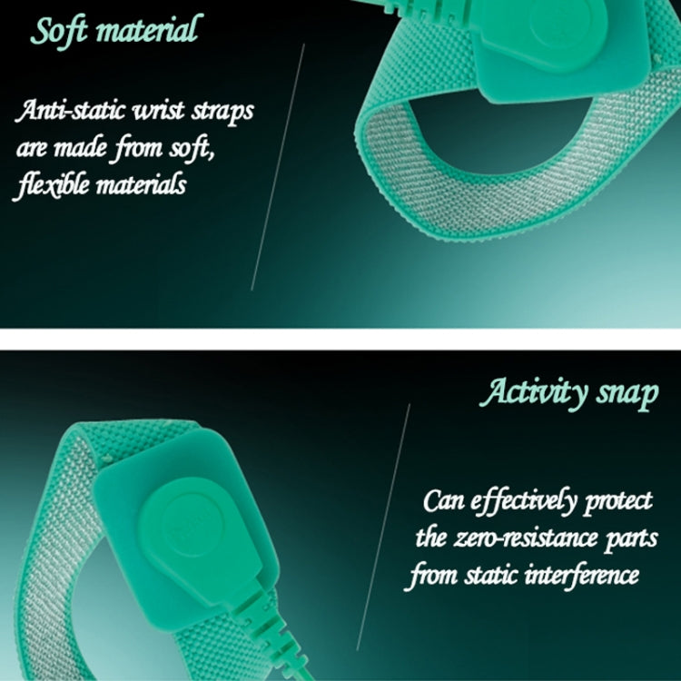 ProsKit AS-611 3m TPR Elastic Plastic Anti-Static Wired Wrist Strap