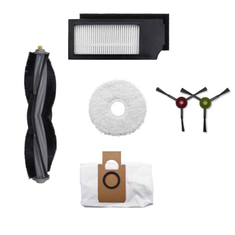 Main Brush + Filter + Mop + Dust Bag + Side Brush Set for ECOVACS X1