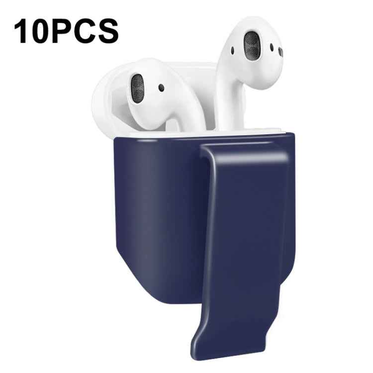 10 PCS Portable Headset Waist Hanging Protective Cover, Suitable For AirPods 2, Waist Hanging White, Waist Hanging Pink, Waist Hanging Red, Waist Hanging Black, Waist Hanging Navy, Waist Hanging Gray