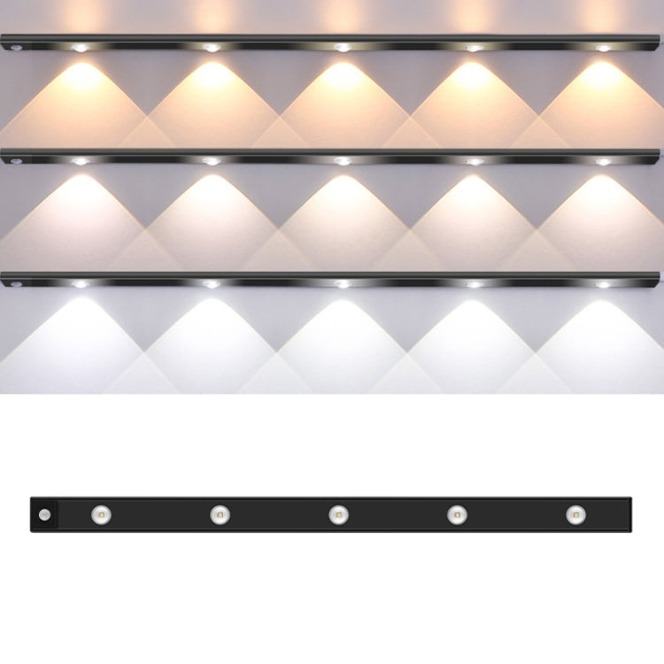 Ultra-thin Smart LED Human Body Sensor Light Bar, Length: 80cm(Space Silver), 80cm