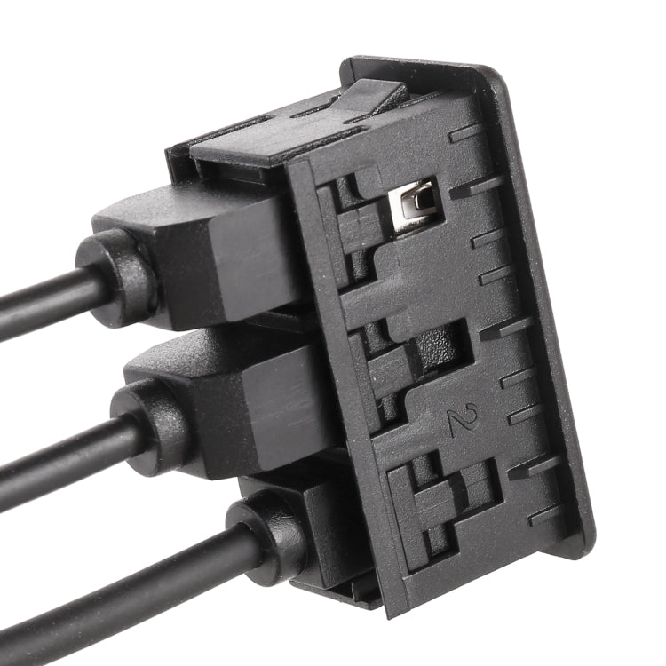 Car Universal Modification USB +Type-C+AUX Interface Charging Seat, USB+Type-C+AUX