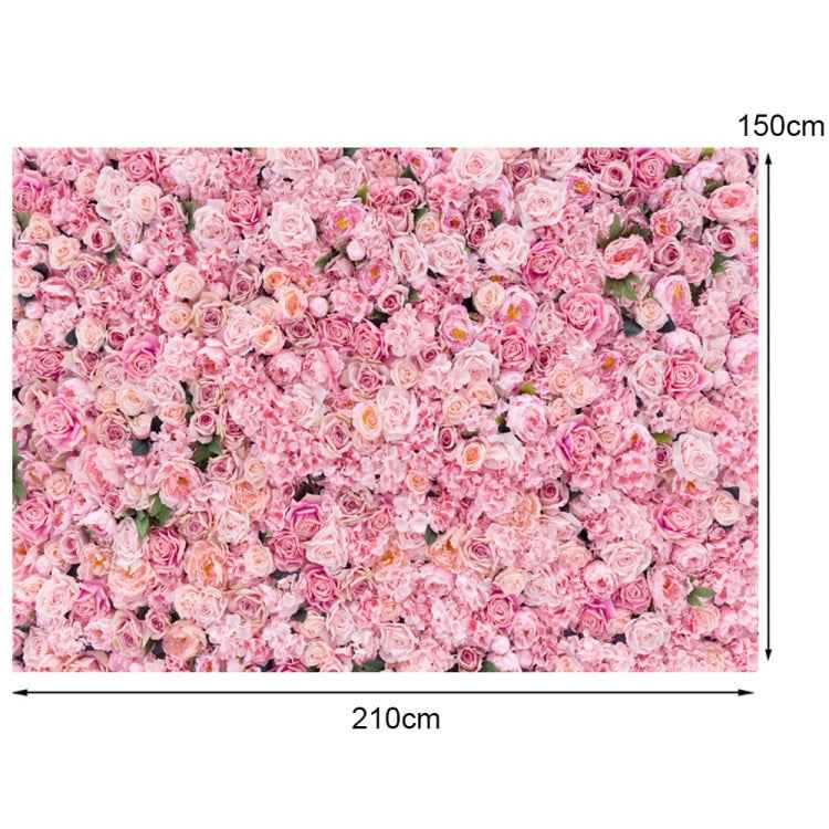 2.1m X 1.5m Pink Rose Wall Background Festive Party Photography Cloth