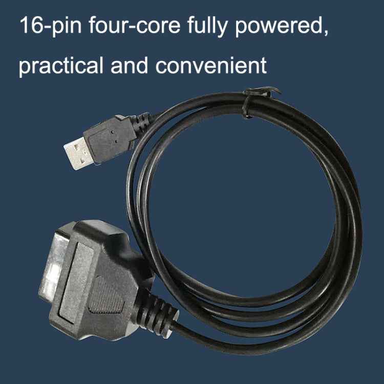 16PIN USB AM To OBD2 Female Conversion Cable Car Computer Diagnostic Cable