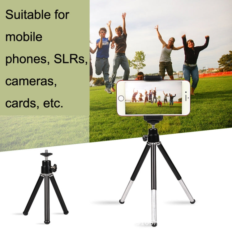 2PCS Projector Phone Stand Desktop Portable Telescopic Mini Metal Tripod, Style:, 2 Sections (Black), 2 Sections (Silver), 3 Sections (Black), 3 Sections (Silver)
