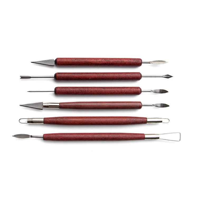 15 In 1 Pottery Tools Set Includes Clay Carving Knife & Detailing Needle Scraper Sponge Cutter