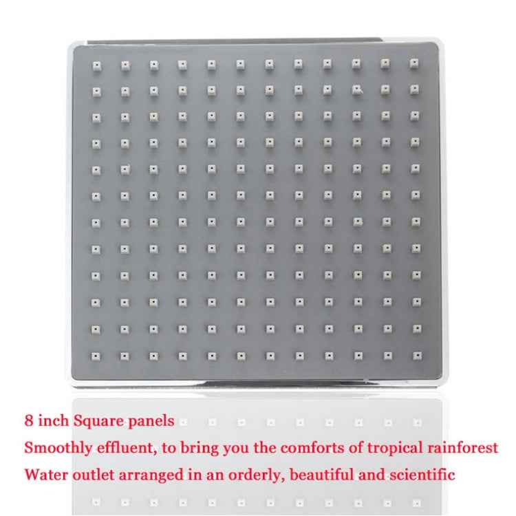 Bathroom 8 inch Square Electroplating Top Shower Head