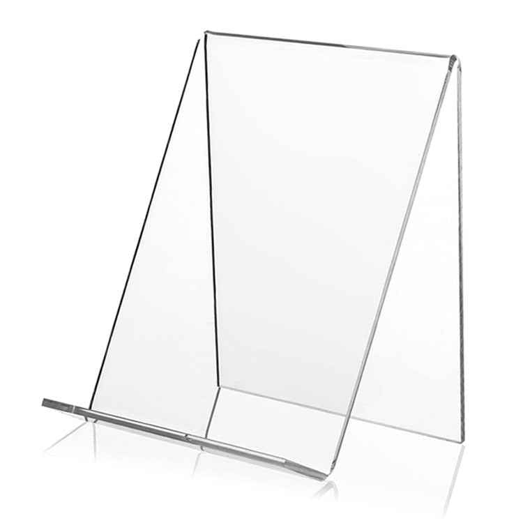 2 PCS Acrylic Display Stand Transparent Book Shelf Photo Frame Holder