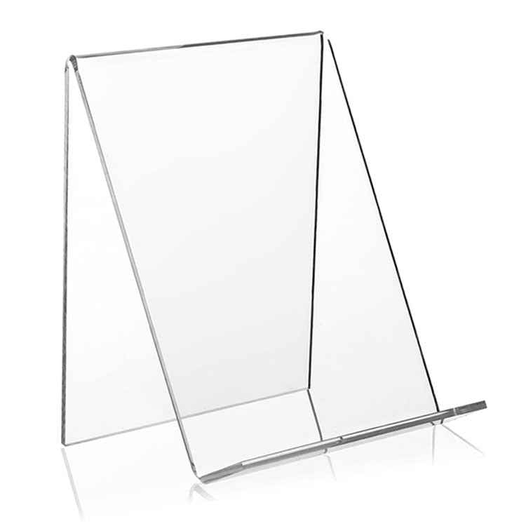 2 PCS Acrylic Display Stand Transparent Book Shelf Photo Frame Holder