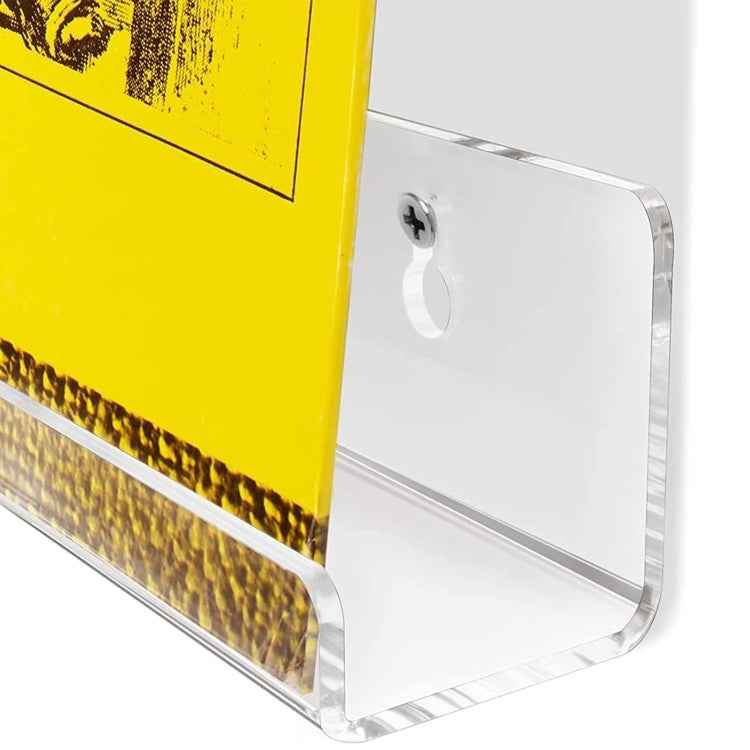 2 PCS Acrylic Record Rack Wall Mounted CD Display Stand