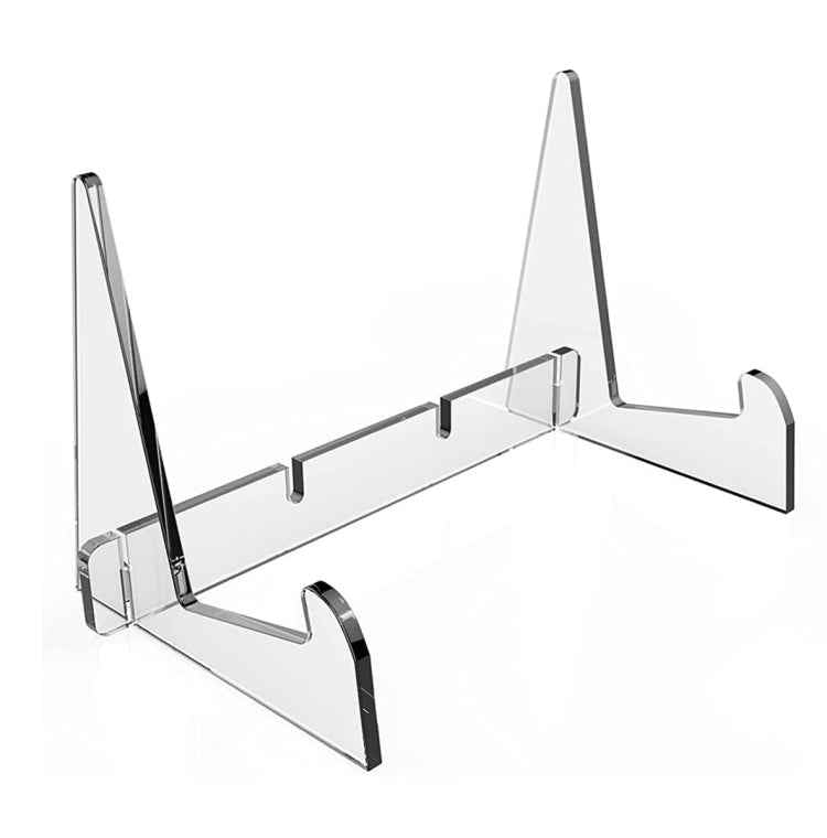 Acrylic Bookshelf Transparent Book Display Stand Magazine Picture Frame Stand