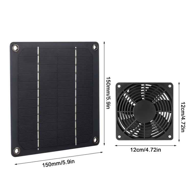 3W High Speed and Long Life Outdoor Solar Pet Exhaust Fan