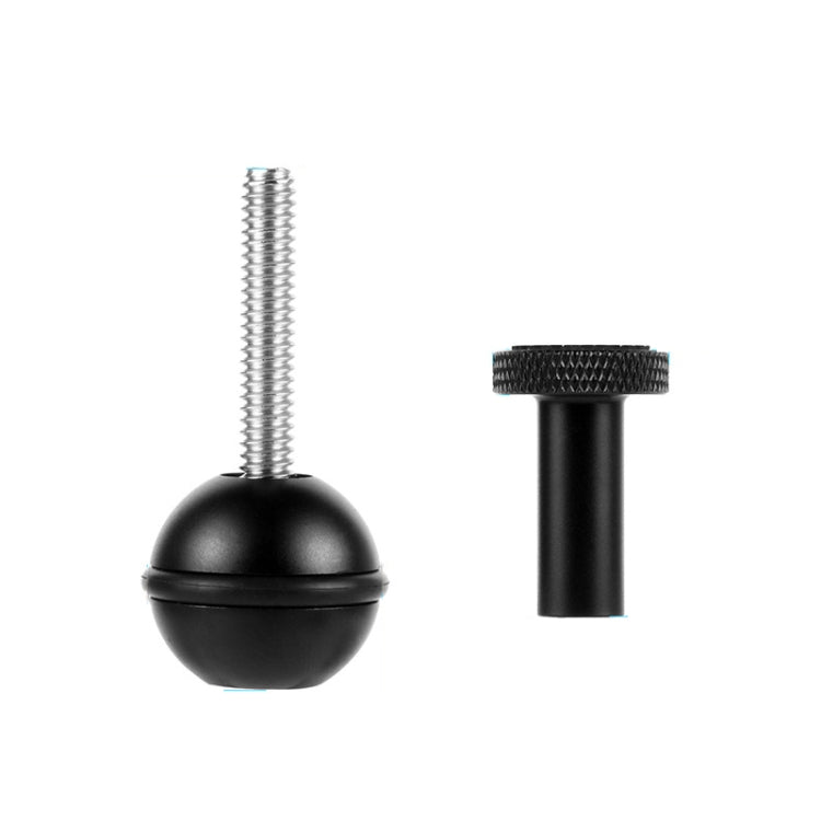 Ball Head Adapter Adjustable Screw Fixed Mount Camera Underwater Diving Photography Lights Bracket, 1/4 Inch Red, 1/4 Inch Black, M5 Screw Black