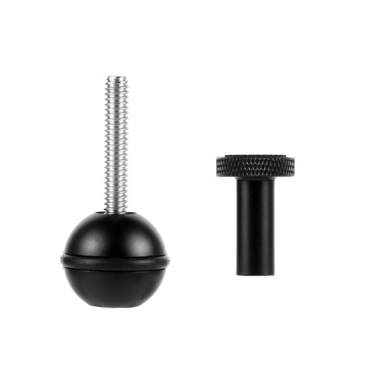 Ball Head Adapter Adjustable Screw Fixed Mount Camera Underwater Diving Photography Lights Bracket, 1/4 Inch Red, 1/4 Inch Black, M5 Screw Black
