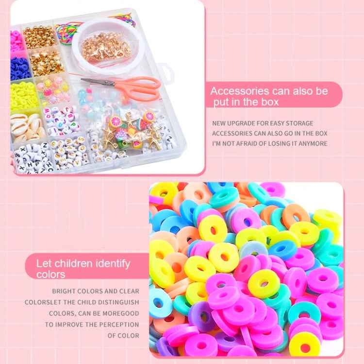 25 Grid 6mm Soft Ceramic Bead Flakes DIY Bracelet Necklace Making Materials