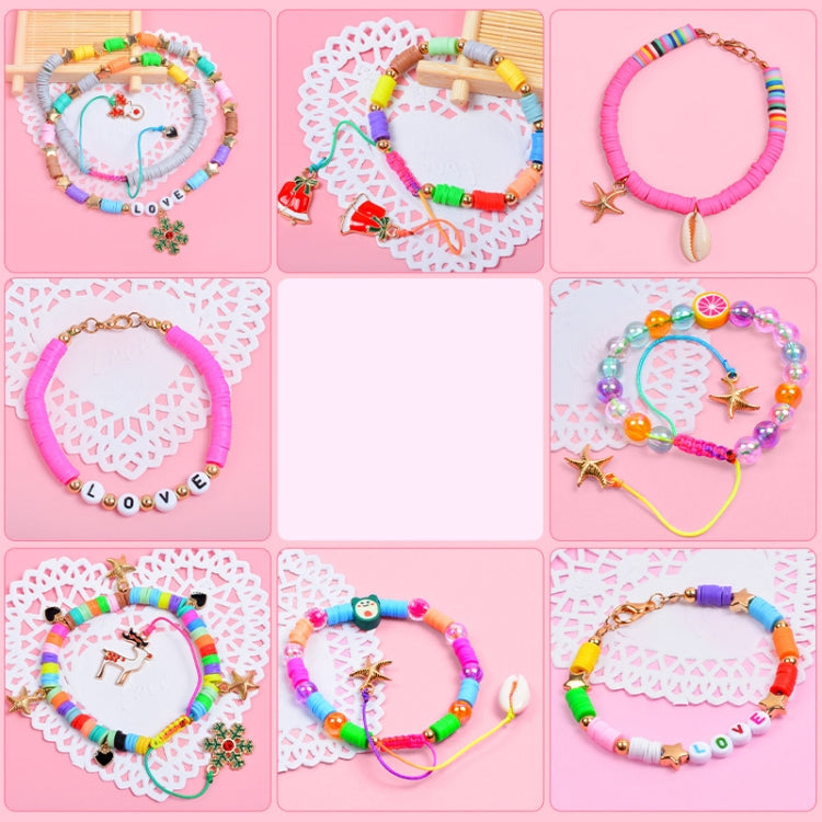 25 Grid 6mm Soft Ceramic Bead Flakes DIY Bracelet Necklace Making Materials, 25 Grid